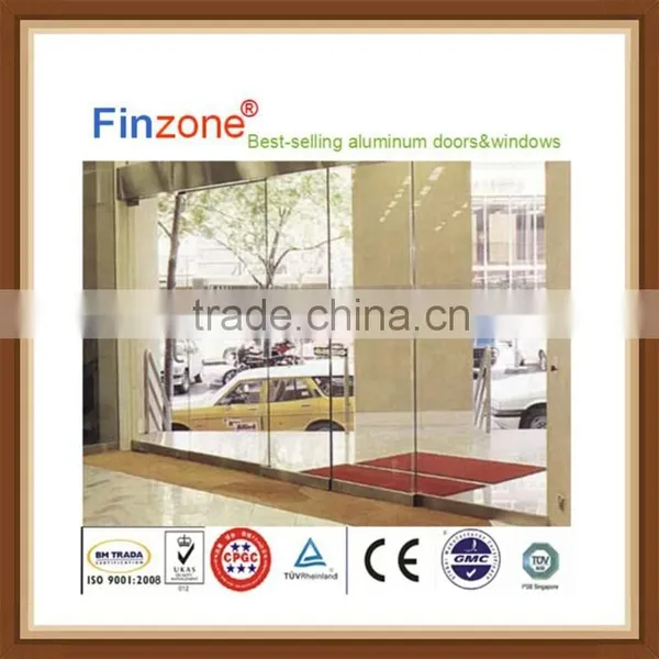 2015 Popular Aluminum Frameless Sliding Glass Door photo-3