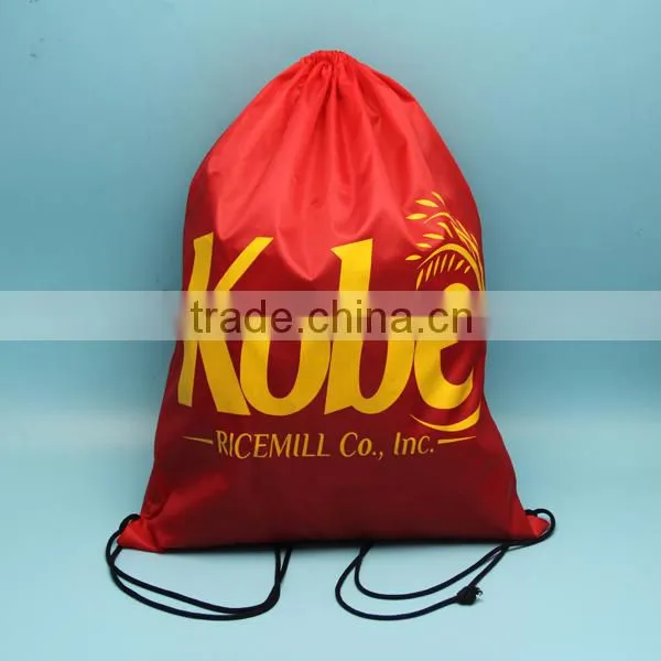 Top Quality Hotsell Printed Drawstring Silk Polyester Bag photo-3