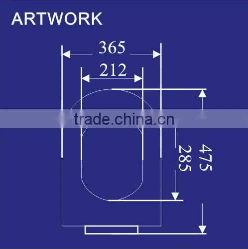 Toilet Seats Adjustable Universal Hinges Slow Down UF Material Made in China FG1129UF photo-5