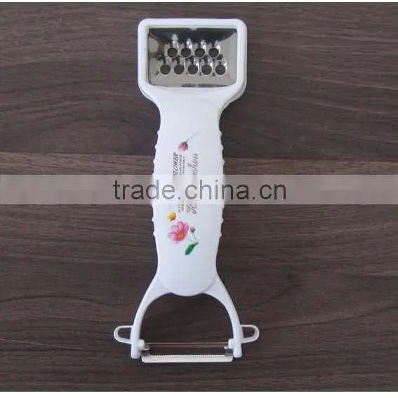 Plastic printing handle antdeal Vegetable Potato Peeler Parer Julienne Cutter Slicer Stainless Steel Blade Hot New fashional P08