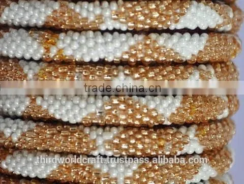 Rollover Glass Bead Bracelets photo-5