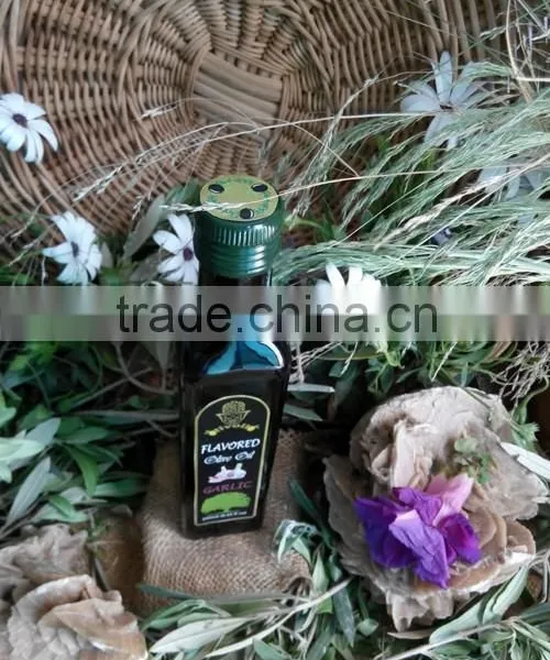 Flavored Olive Oil With Garlic. Premium Quality Olive Oil With ISO9001 Certification. Glass Bottle 250 Ml. photo-3