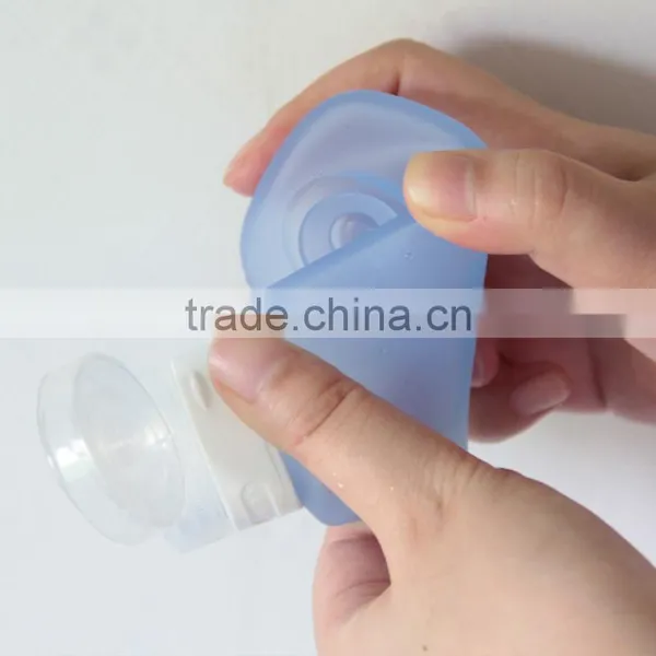 Portable Soft Silicone Travel Bottles Set Refillable Travel Tubes New photo-3