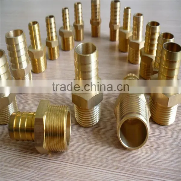 1/4''x6/8/10/12/14/16/18/20mm Pu/pvc Brass Straight Hose Connector photo-2