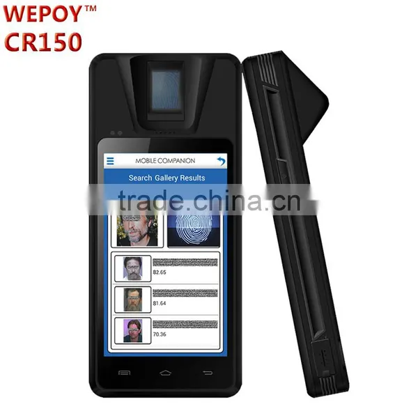 Android WIFI 3G Bluetooth GPS Handheld fingeprint reader biometric recoginition device for access control