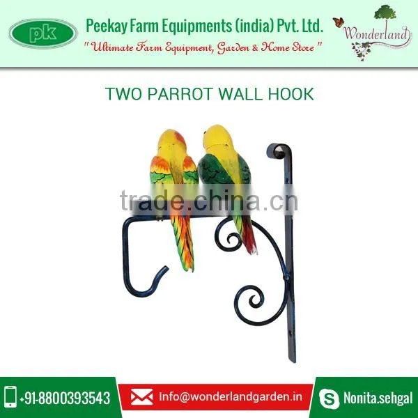Easy to Hang and Long Lasting Two Parrot Wall Hooks Available for Sale photo-2