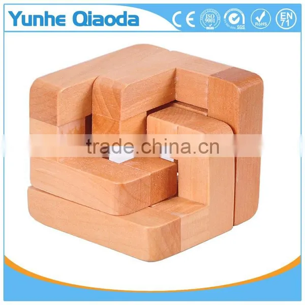 Wholesale Kids Wooden IQ Intelligent Puzzle Handheld Brain Game photo-5