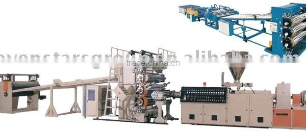Plastic plate/sheet production line