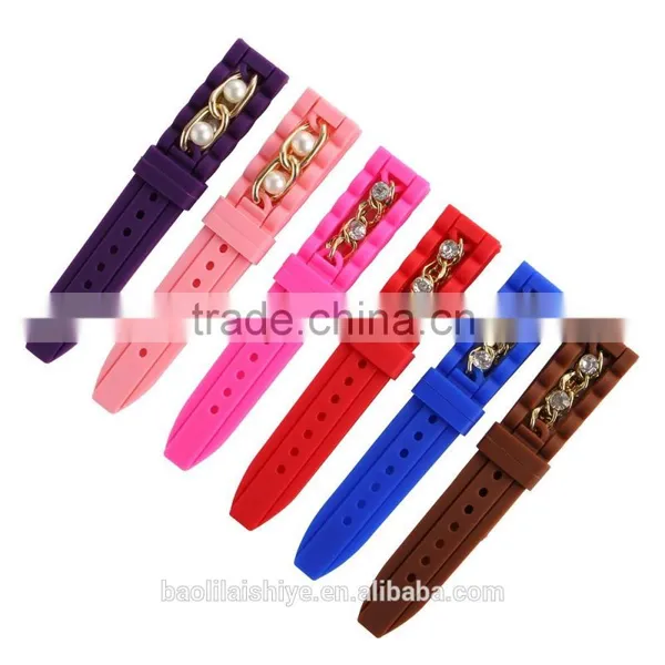 Bright Shiny Girls and Boys Silicone Watch Bracelet 2013 photo-5