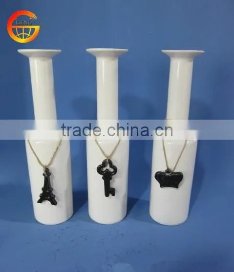 Hot Selling Ceramic Spring Color Shiny Flower Vase Decoration photo-3