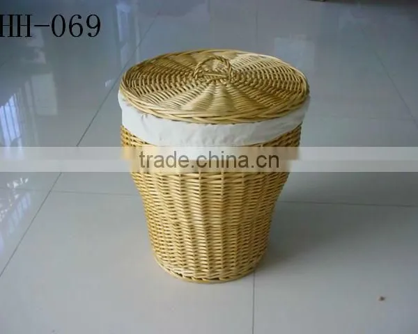 Wicker Trash Can photo-2