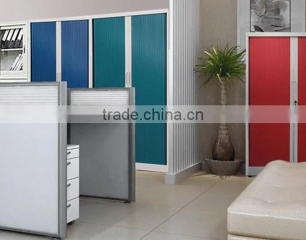 Modern Tambour Rolling Door File Cabinet
