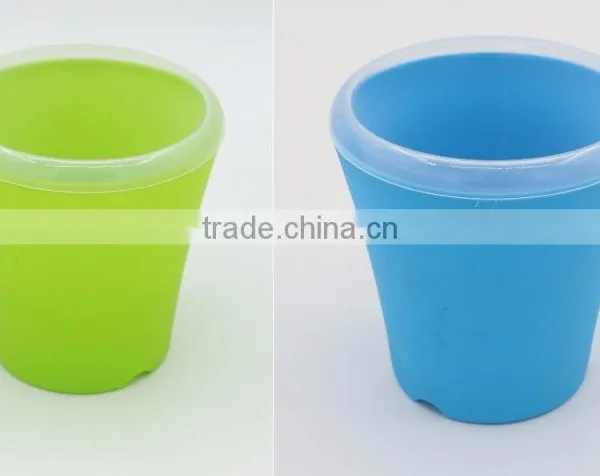 Cylinder Self Watering Planter Office Flower Pot photo-3