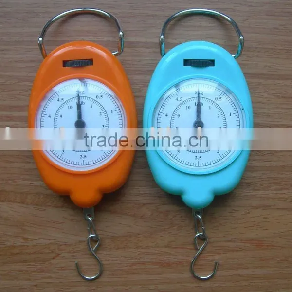 Good Selling Portable Hanging Hook Plastic Spring Scale