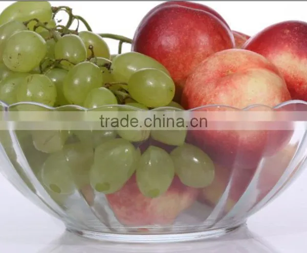 5 Pieces Engraving Large Cheap Clear Decorative Glass Salad Bowls photo-3