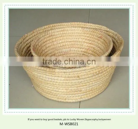 Decorative Hand Weave Seagrass Basket Set