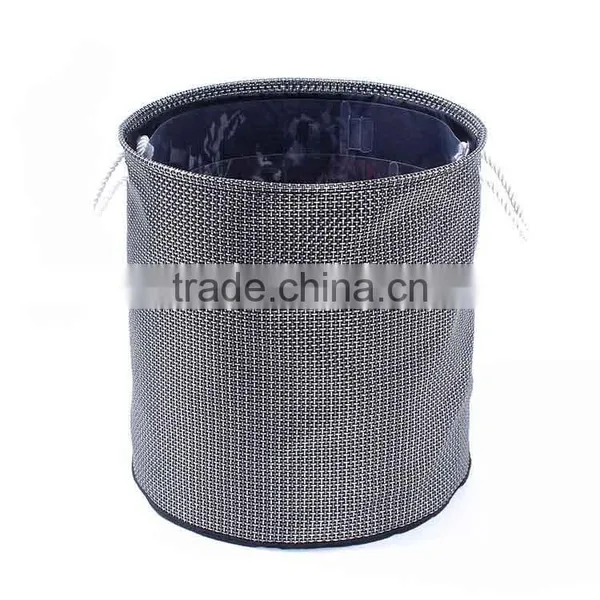 Folding Laundry Hamper With Closing, Bathroom Basket , With Cotton Rope Tote photo-4