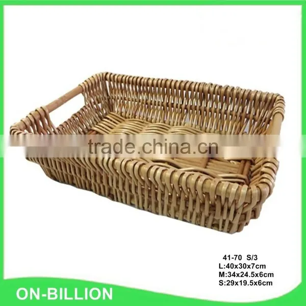 Handmade Wicker Woven Pantry Storage Basket photo-5