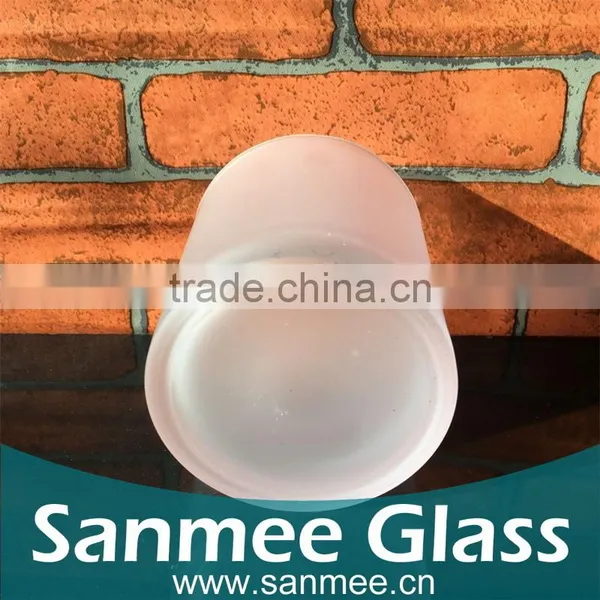 Hot Selling Frosted Wine Glass Shape Candle Holders for Wholesale photo-3