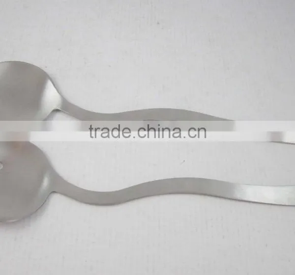 Stainless Steel Cooking Tools Salad Spoon And Salad Fork photo-3