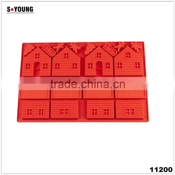 11200 Gingerbread House Shape Silicone Cake Mold photo-2
