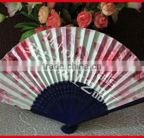 The Existing Fabric Folding Fan With Bamboo Ribs photo-2