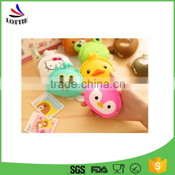 3D Cartoon Animal Candy Colored Girls Coin Bags Women Key Wallets Children Cute Cartoon Mini Coin Purse for Earphone Headphone photo-2