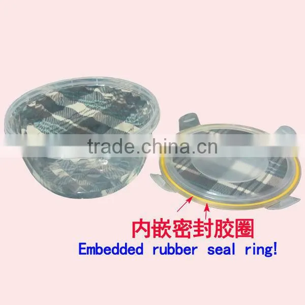 Lockable Plastic Stackable Vacuum Food Storage Crisper Box With Round Shape photo-4