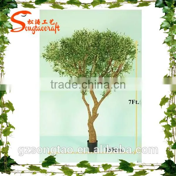 Wholesale Artificial Potted Plant Home Decorative Artificial Tree Plastic Artiicial Banyan Tree photo-3