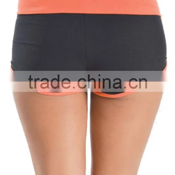 Bulk Buy Clothing Cheap Wholesale Summer Hot Shorts Two Tone Contrast Color Dolphin Shorts For Ladies Athletic Beach Wear photo-4
