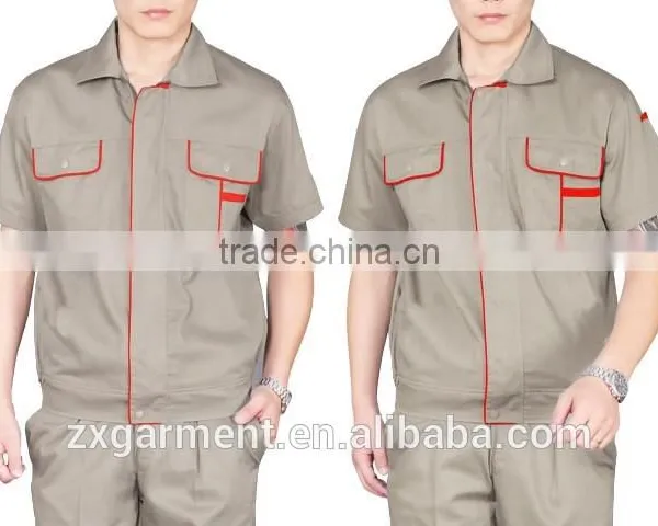 2016 OEM Unisex Overall Uniforms Short Sleeve Workwear photo-2