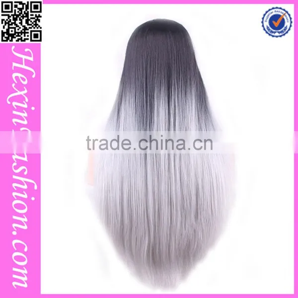 No MOQ Limited Ombre Grey Practice Wig Wholesale photo-2