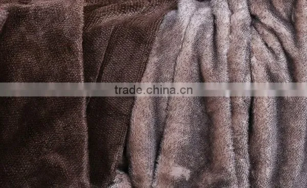 New Style Tip Dyed Faux Fur Blanket Throw Factory Price High Quality Wholesale photo-3