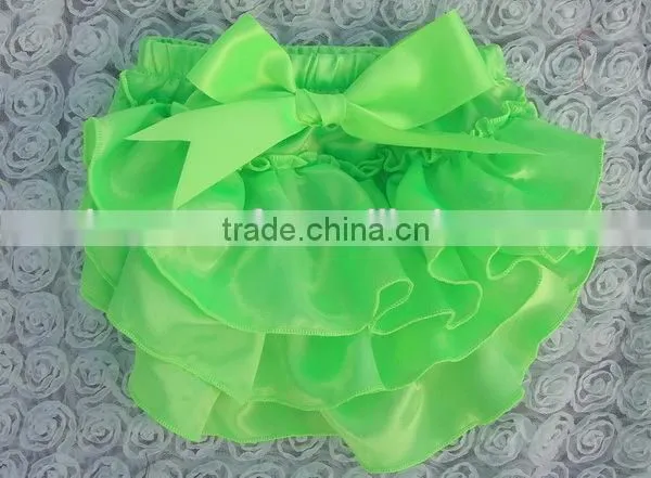 New Design Children Ruffle Bloomers Knit Ruffle Diaper Cover Baby Bloomers photo-3