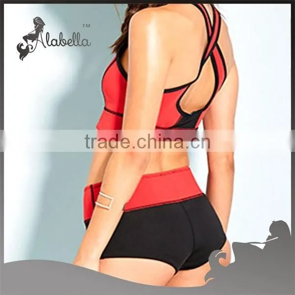 Colorblocked Neoprene Reversible Athletic Shorts photo-3