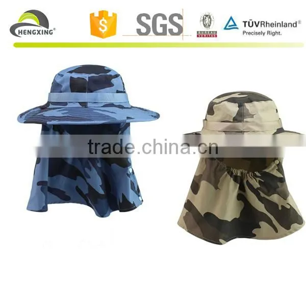 Protective Removable Outdoor Spring Summer Sun Hat /fisherman Fishing Hat/custom Fishing Bucket Hat With String photo-2