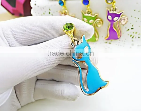 Good Selling 3.5 mm Earphone Dust Cap for Phone Cartoon Cat Design Earphone Cap Plug photo-2