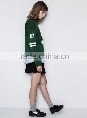 Fashion Avant-garde Figure Pattern Long Sleeve Pullover Hoodie(Green) photo-4