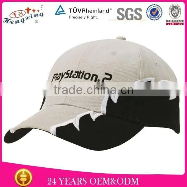 Mesh 6 Panel Applique Baseball Make Custom Fitted Hat photo-3