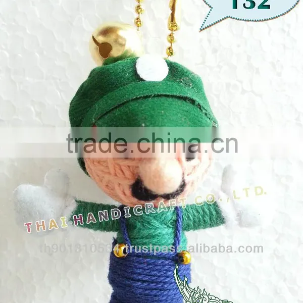 Handmade Keychains Keyrings Voodoo Doll String Accessories Bag Gifts