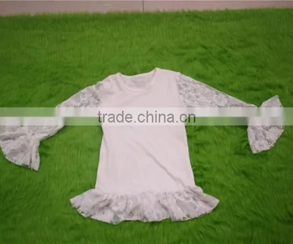 Children Shirts and Skirts 2pcs Outfits Teenager Summer Work Suits Wholesale Lace Tops Ruffle Child Clothing Top Quality Clothes photo-2
