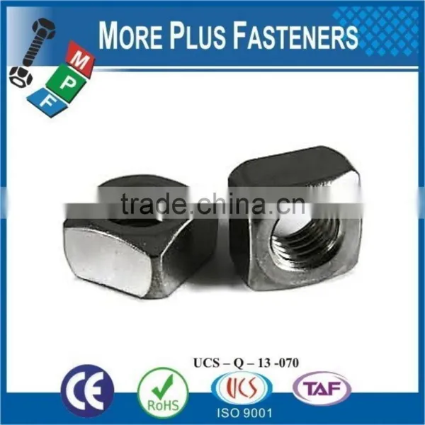 Made in Taiwan Heavy Plain Finish Steel Stainless Steel Zinc Finish Steel Regular Square Nut photo-4