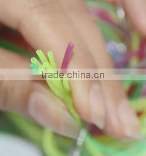 High Quality DIY Round Hollow Knit Plastic PVC Scoubidou Strings photo-6