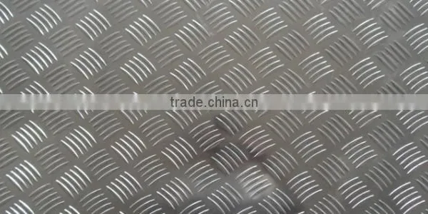 Five Bar Anti-skidding Tread Plate Embossed Aluminum Sheet Price photo-3