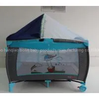 Baby Playpen With Bear Printing