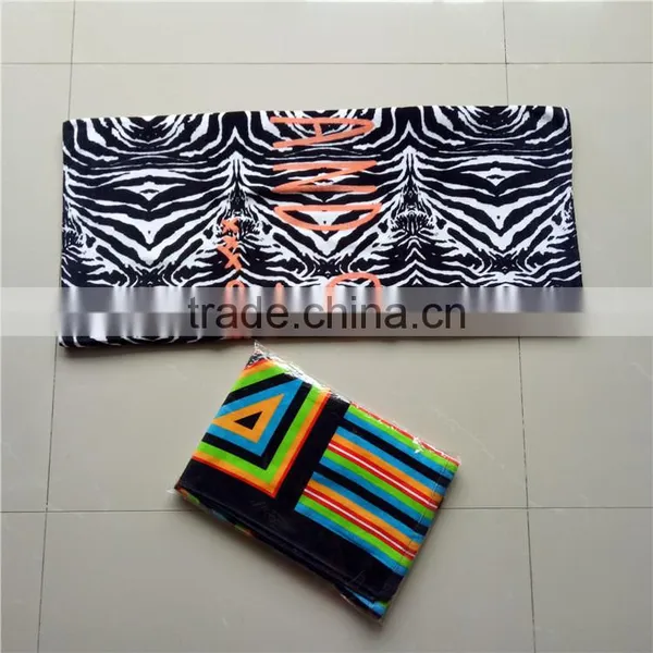 Zebra-stripe Pattern Custom Reactive Print Beach Towel With Your Logo photo-4