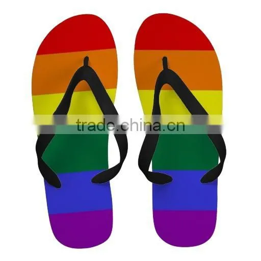 Rainbow Gay Pride Pony Cartoon Beach Slippers Summer Flip Flop photo-3