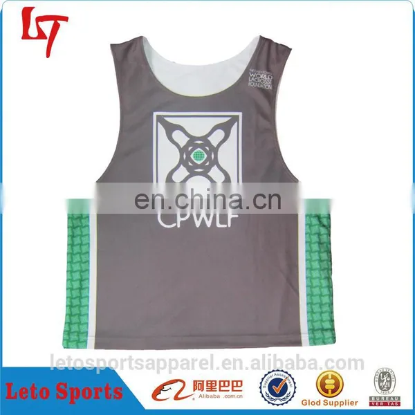 Reversible Training Shirt Lacrosse Jersey Men's Singlet Wholesale photo-4