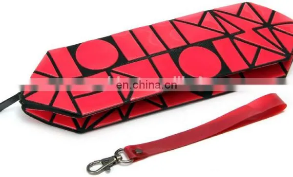 Lattice Sequined Folading Travel Makeup Pouch Bag Cosmetic With Zipper photo-5