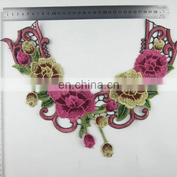 2017 Fashion Colorful Embroidery Lace Collar/lace Patch for Garment Neckline photo-3